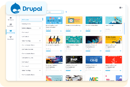 View Courses In Drupal